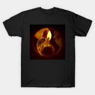 ART DECO PARROT ON BLACK T-Shirt